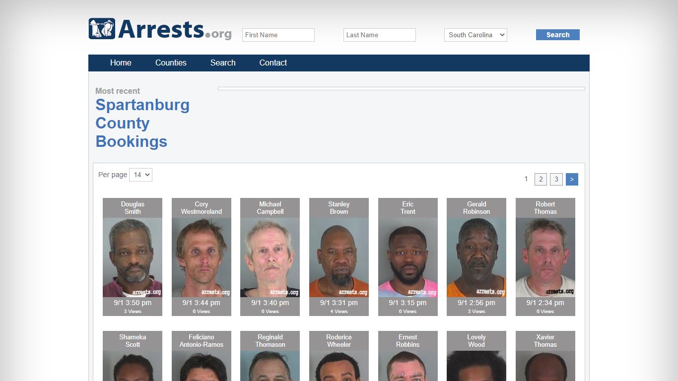 Spartanburg County Arrests and Inmate Search